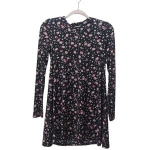 BCBGeneration Ladied Long Sleeve Floral Print Midi Dress